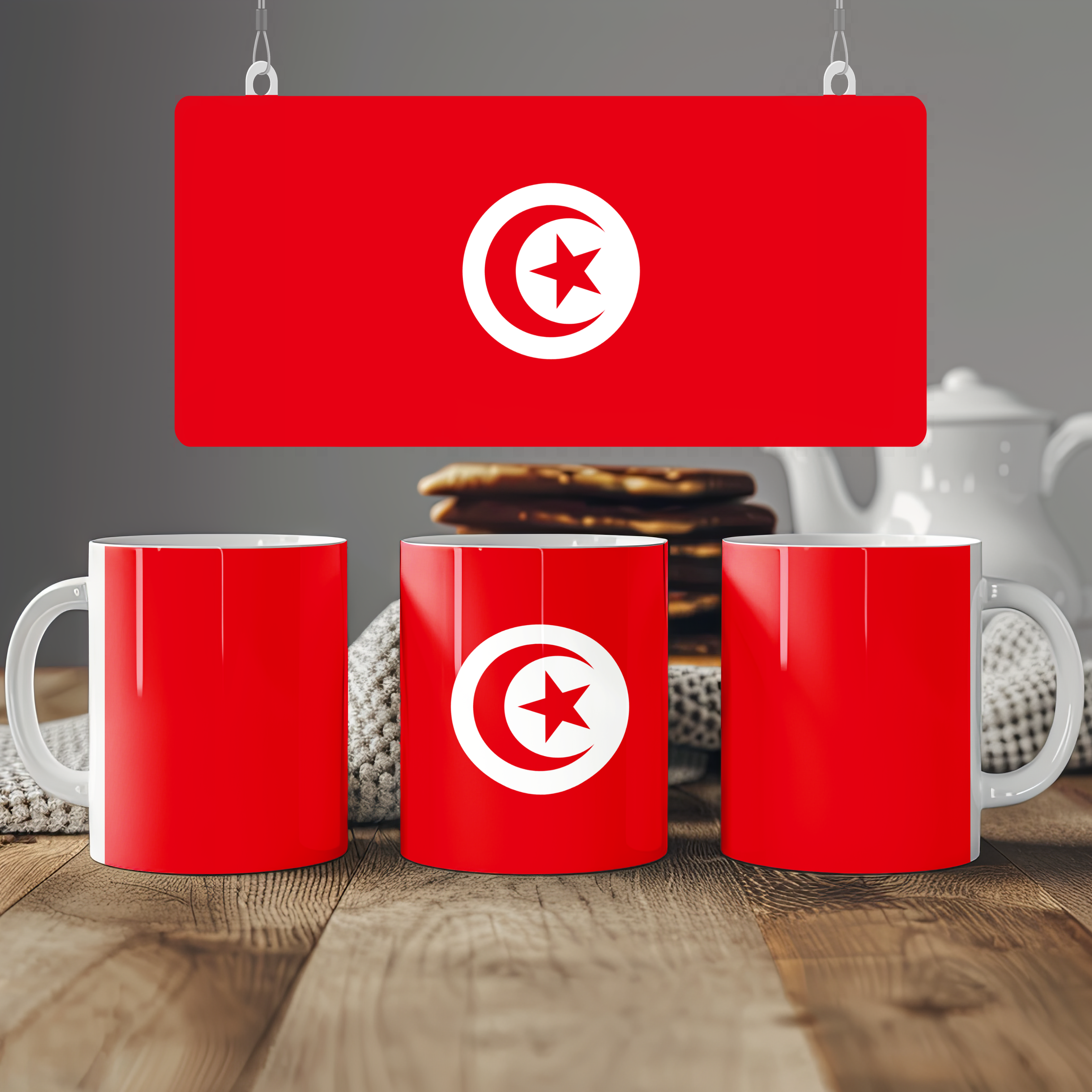 Tunisia Flag Mug | Patriotic Coffee Cup | Gift for Expats, Tunisia Heritage & Travelers
