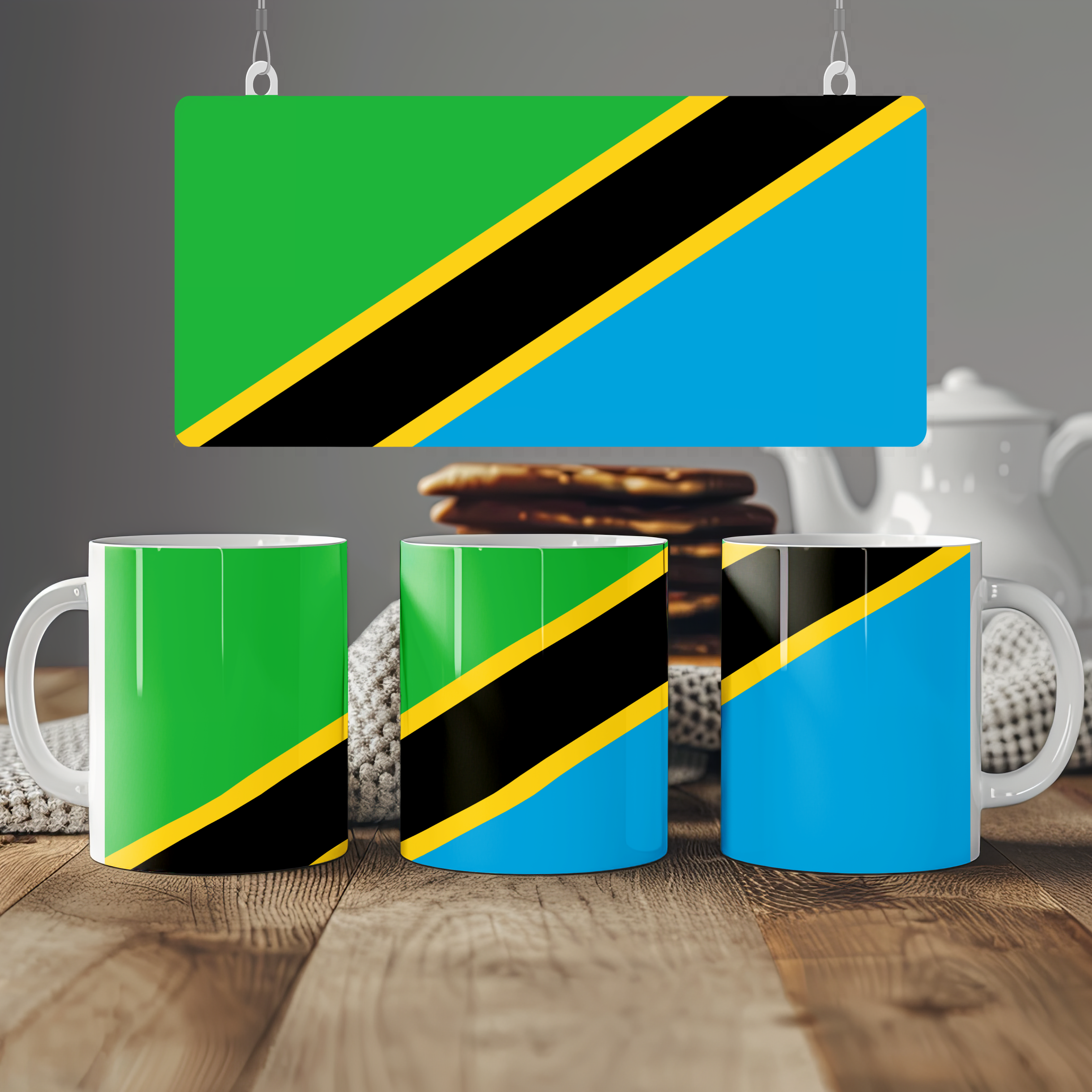 Tanzania Flag Mug | Patriotic Coffee Cup | Gift for Expats, Tanzania Heritage & Travelers