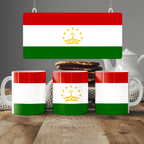 Tajikistan Flag Mug | Patriotic Coffee Cup | Gift for Expats, Tajikistan Heritage & Travelers