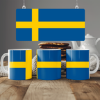 Sweden Flag Mug | Patriotic Coffee Cup | Gift for Expats, Sweden Heritage & Travelers
