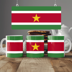 Suriname Flag Mug | Patriotic Coffee Cup | Gift for Expats, Suriname Heritage & Travelers