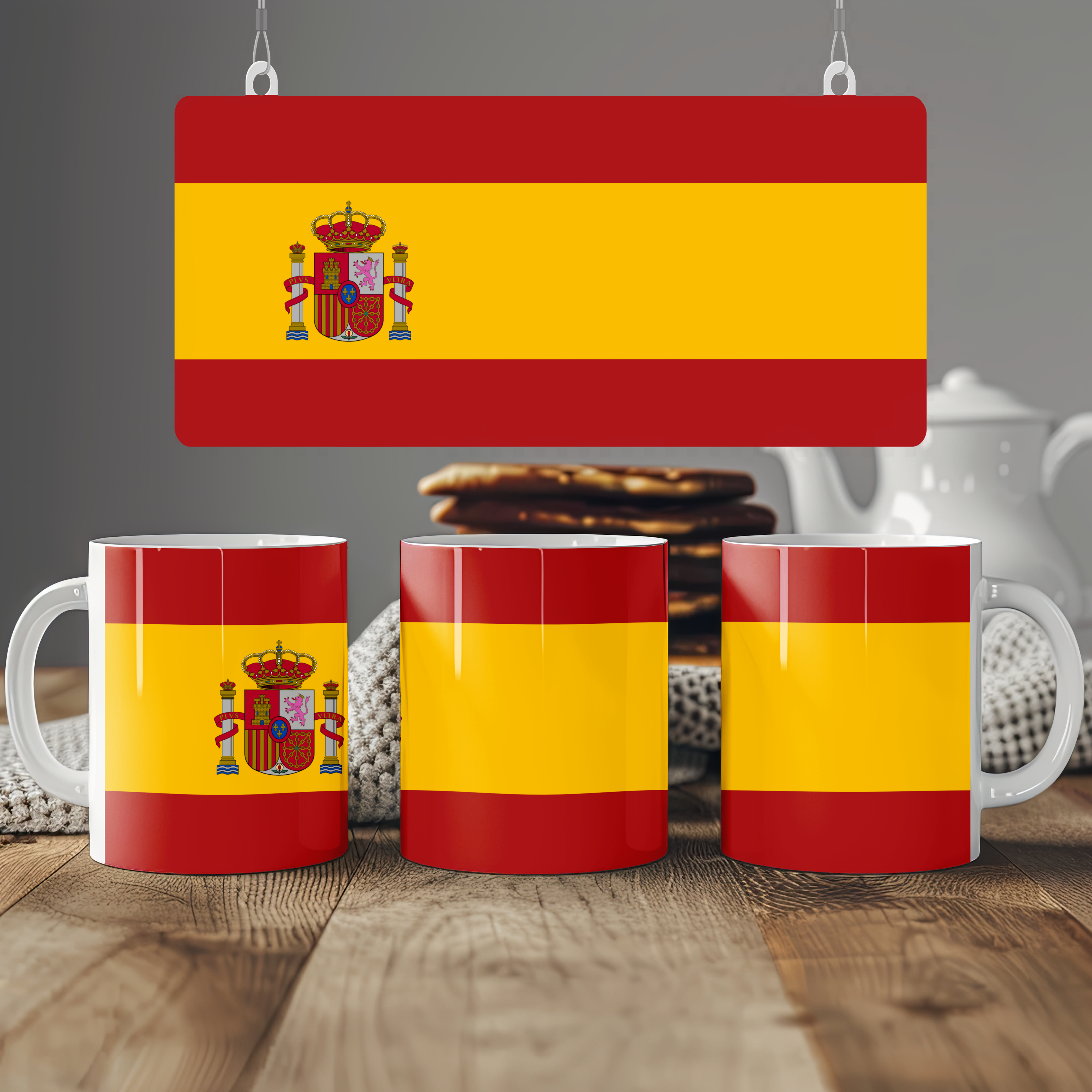 Spain Flag Mug | Patriotic Coffee Cup | Gift for Expats, Spain Heritage & Travelers