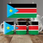 South Sudan Flag Mug | Patriotic Coffee Cup | Gift for Expats, South Sudan Heritage & Travelers