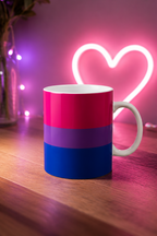 Bisexual Pride Mug | Bisexual Flag Coffee Cup | LGBTQ+ Pride Gift | Queer Community Mug
