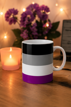 Asexual Pride Mug | Ace Flag Coffee Cup | LGBTQ+ Pride Gift | Queer Community Mug