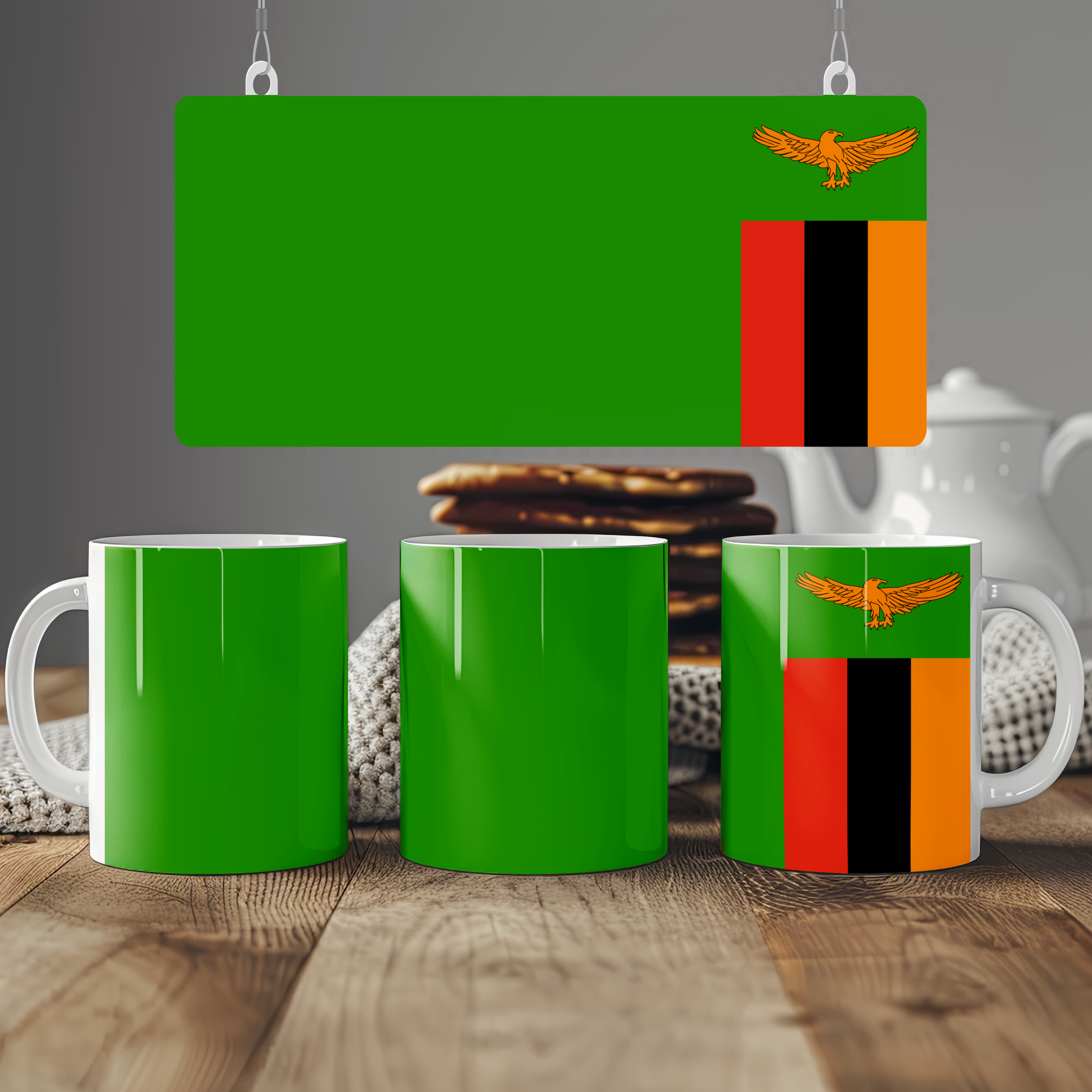 Zambia Flag Mug | Patriotic Coffee Cup | Gift for Expats, Zambia Heritage & Travelers