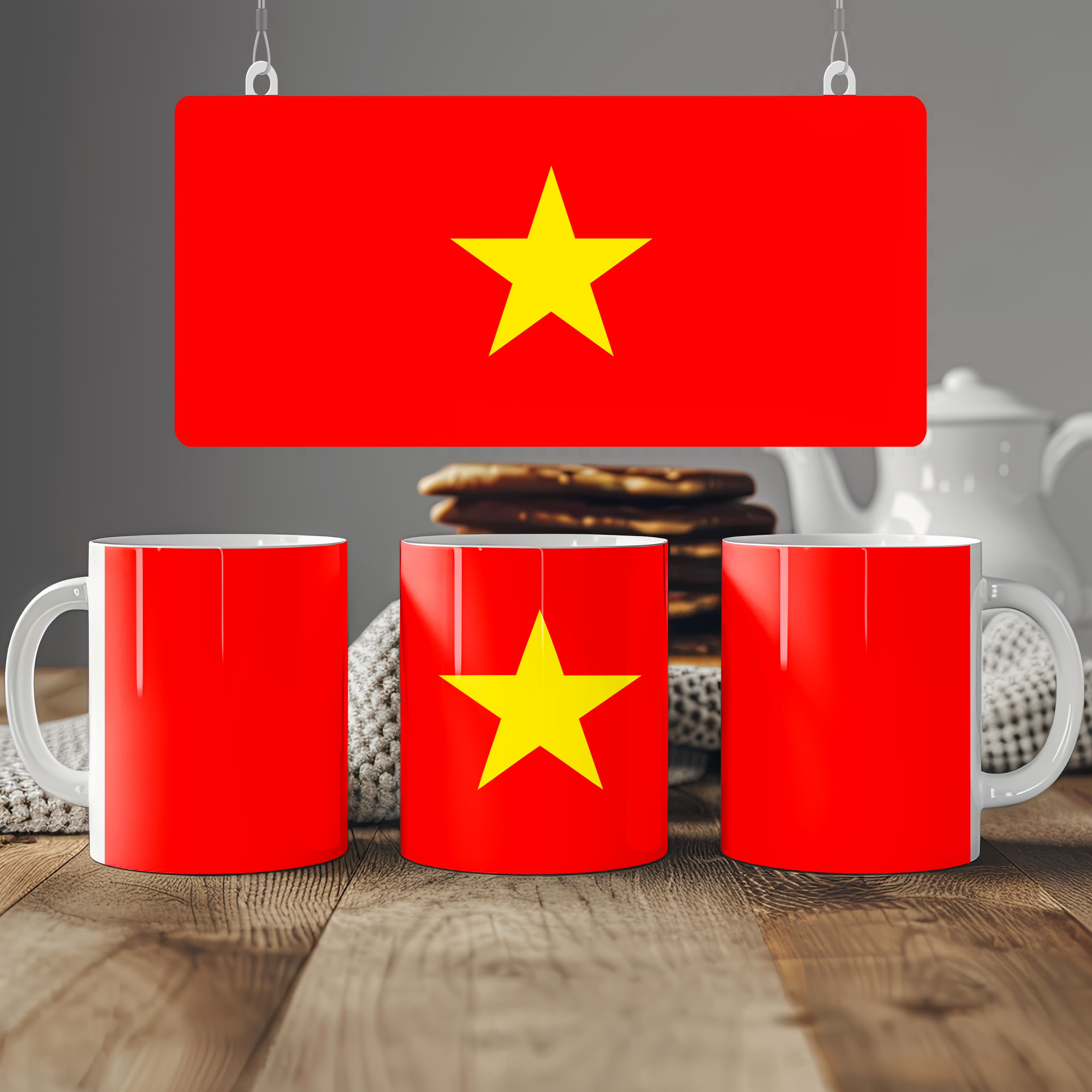 Vietnam Flag Mug | Patriotic Coffee Cup | Gift for Expats, Vietnam Heritage & Travelers