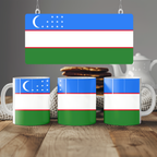 Uzbekistan Flag Mug | Patriotic Coffee Cup | Gift for Expats, Uzbekistan Heritage & Travelers