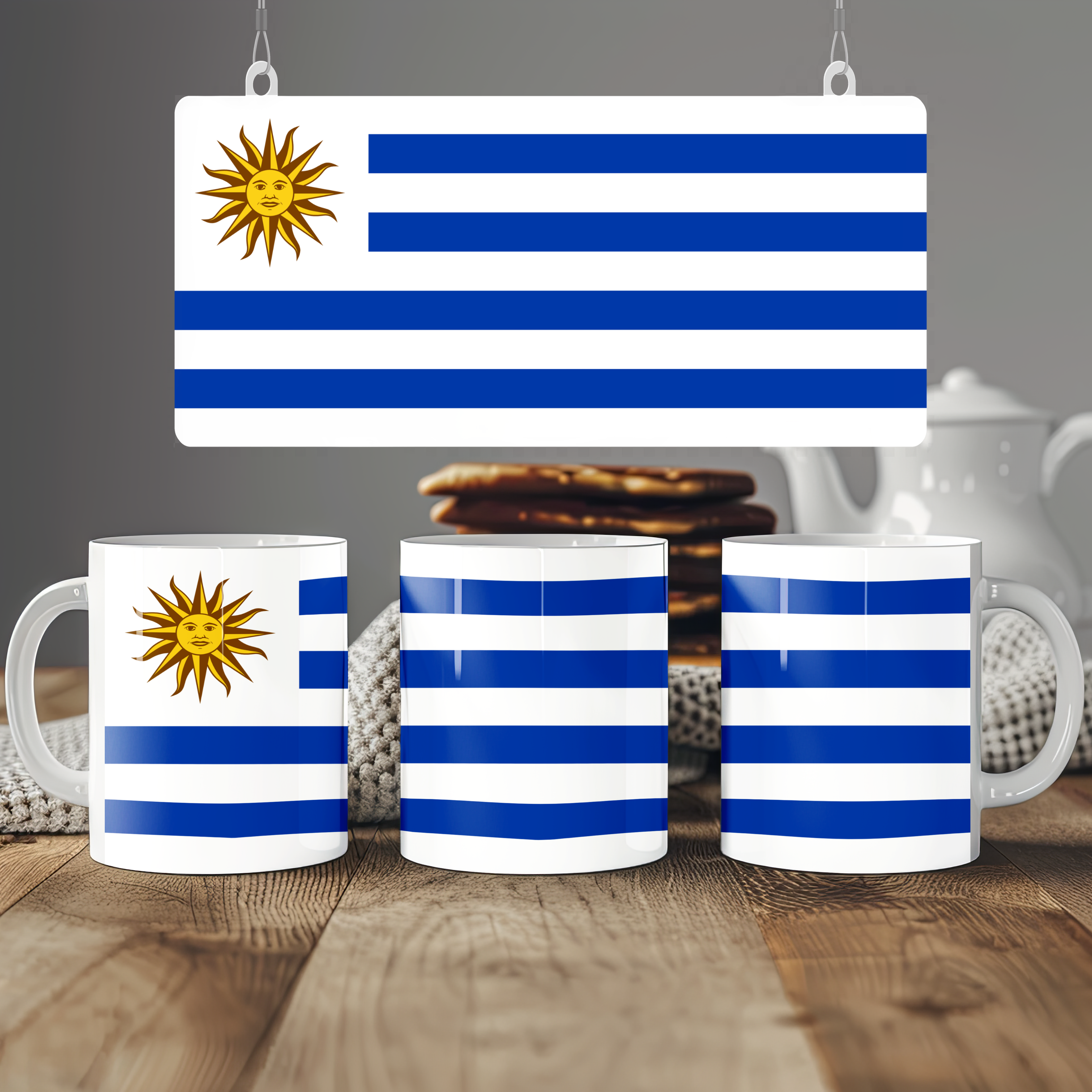 Uruguay Flag Mug | Patriotic Coffee Cup | Gift for Expats, Uruguay Heritage & Travelers