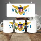 United States Virgin Islands Flag Mug | Patriotic Coffee Cup | Gift for Expats, United States Virgin Islands Heritage & Travelers