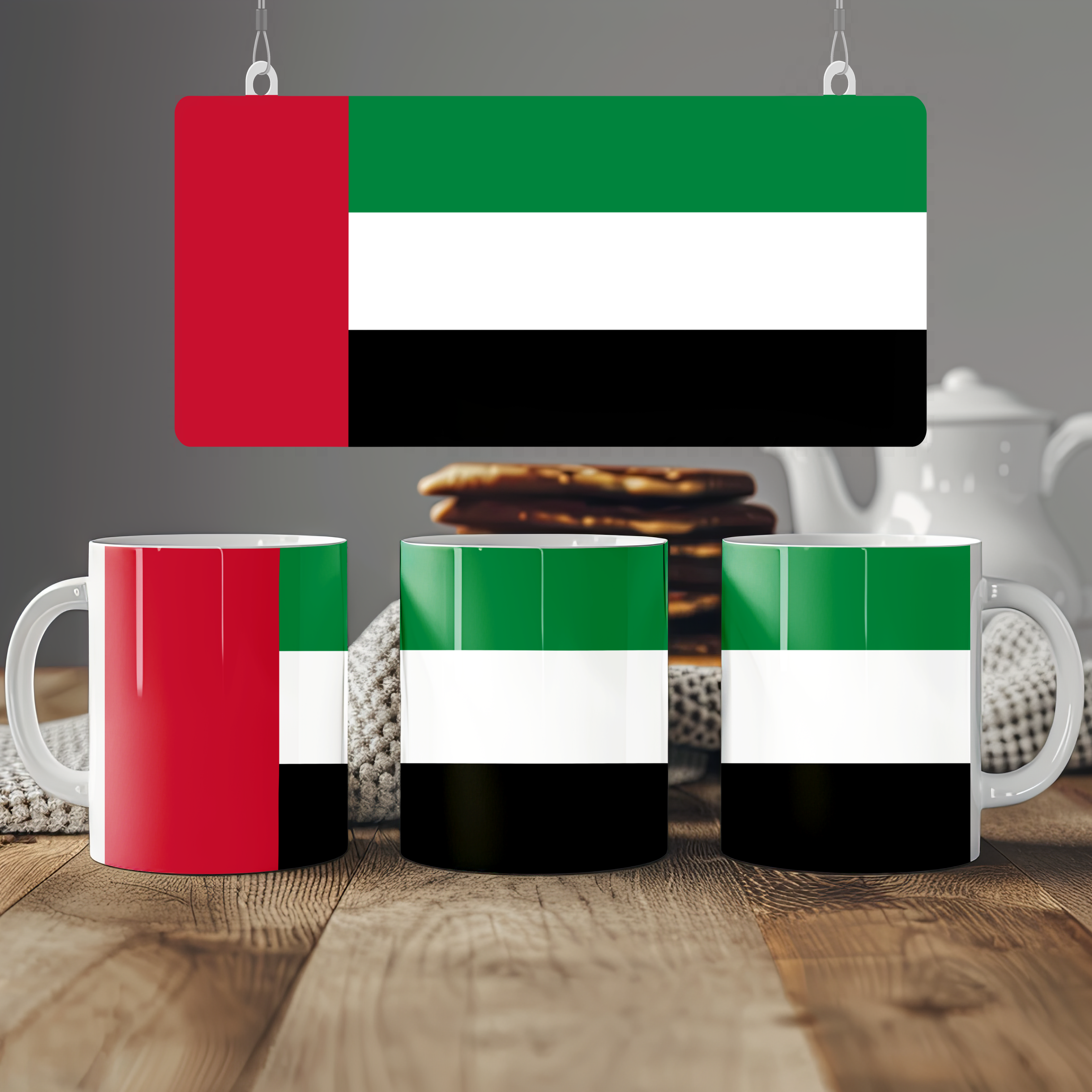 United Arab Emirates Flag Mug | Patriotic Coffee Cup | Gift for Expats, United Arab Emirates Heritage & Travelers