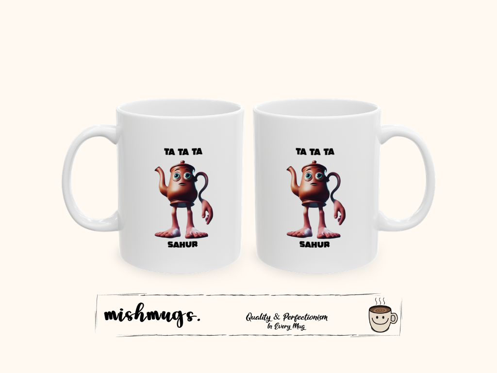Ta Ta Ta Sahur Mug | Italian Brainrot Mug | Funny Meme Coffee Mug | Viral TikTok Gift | Ceramic Coffee Cup