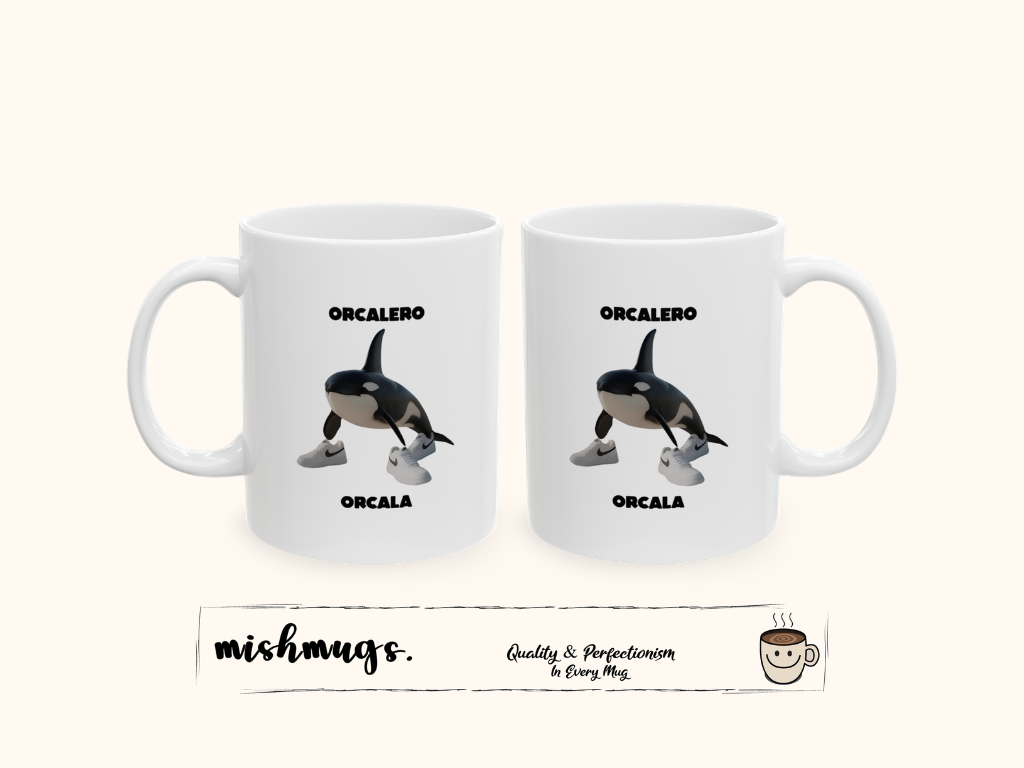 Orcalero Orcala Mug | Italian Brainrot Mug | Funny Meme Coffee Mug | Viral TikTok Gift | Ceramic Coffee Cup