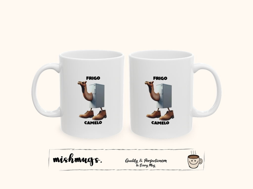 Frigo Camelo Mug | Italian Brainrot Mug | Funny Meme Coffee Mug | Viral TikTok Gift | Ceramic Coffee Cup
