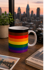 Philadelphia Pride Mug | Philadelphia Flag Coffee Cup | LGBTQ+ Pride Gift | Queer Community Mug