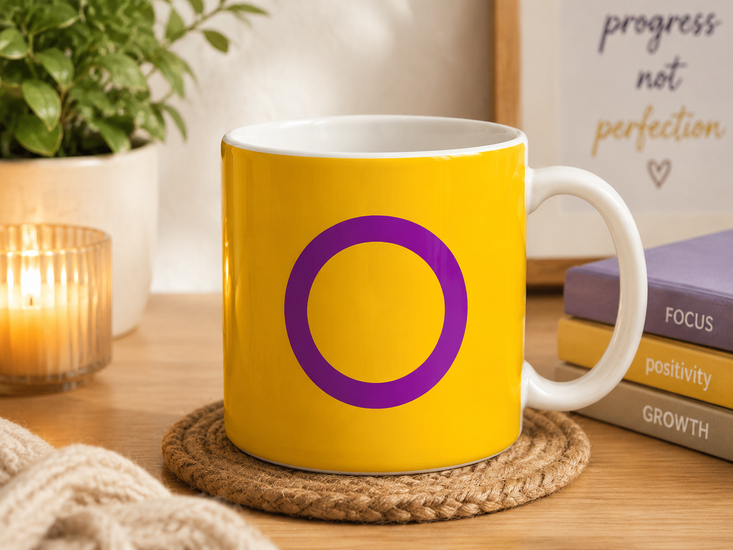 Intersex Pride Mug | Intersex Flag Coffee Cup | LGBTQ+ Pride Gift | Intersex Community Mug
