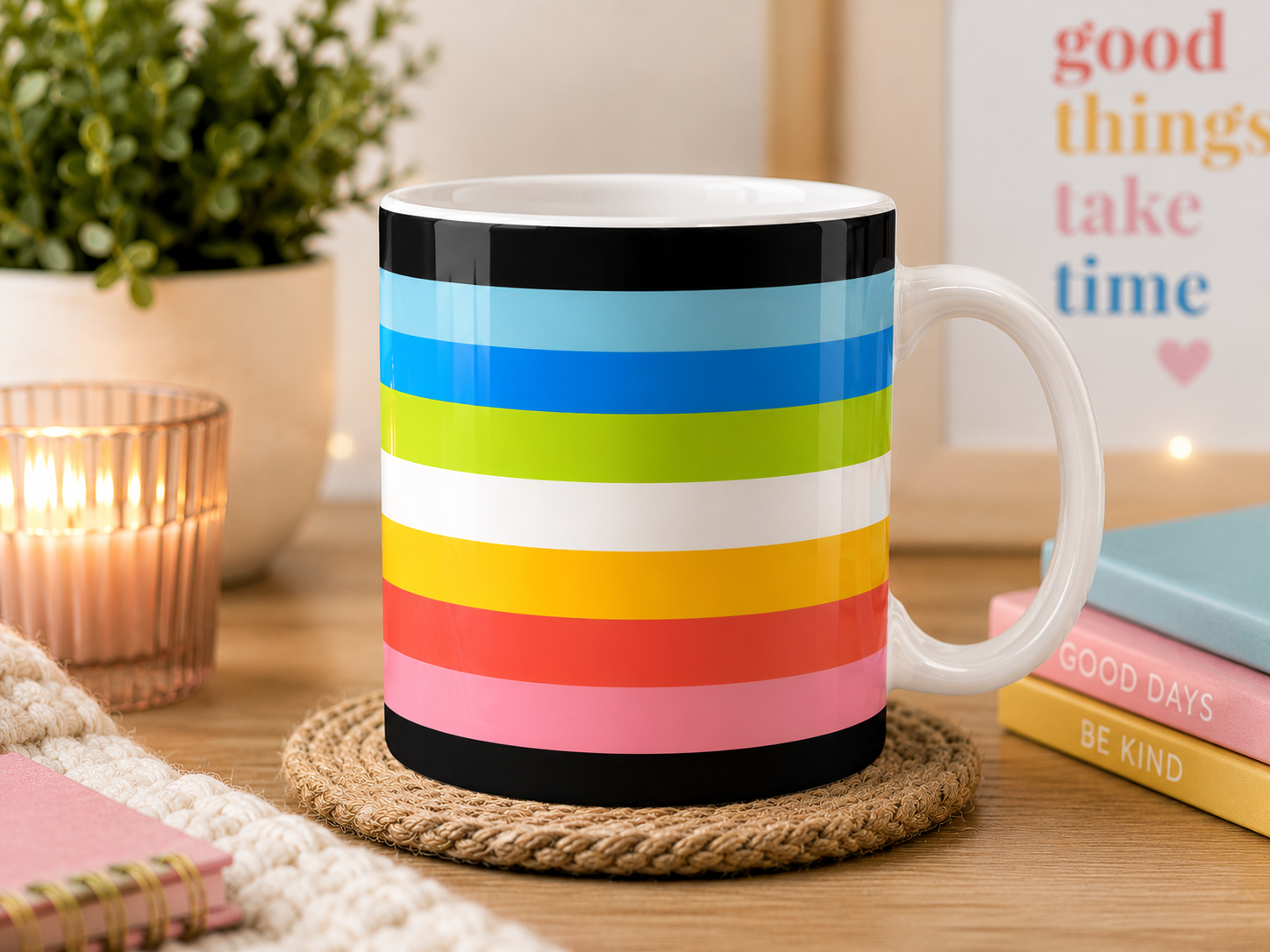Queer Pride Mug | Queer Flag Coffee Cup | LGBTQ+ Pride Gift | Queer Community Mug