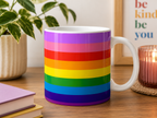 Gilbert Baker Pride Mug | Gilbert Baker Flag Coffee Cup | LGBTQ+ Pride Gift | Queer Community Mug