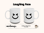 Laughing Face Mug Emoji Mug | Cute Minimalist Coffee Mug | Funny Ceramic Mug | Aesthetic Gift | Cute Coffee Cup