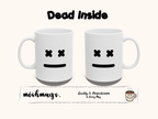 X Eyes Face Mug Emoji Mug | Cute Minimalist Coffee Mug | Funny Ceramic Mug | Aesthetic Gift | Cute Coffee Cup