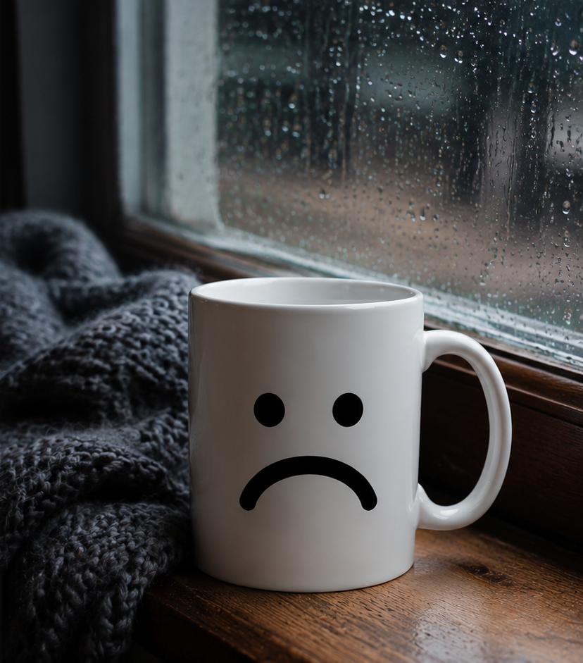 Sad Face Mug Emoji Mug | Cute Minimalist Coffee Mug | Funny Ceramic Mug | Aesthetic Gift | Cute Coffee Cup
