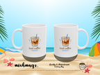 iced coffee season Summer Mug | Cute Coffee Mug | Beach Coffee Cup | Iced Coffee Mug | Summer Gift | Ceramic Mug