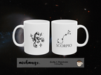 Scorpio Zodiac Mug | Astrology Coffee Mug | Horoscope Gift | Ceramic Zodiac Cup | Birthday Gift