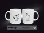 Libra Zodiac Mug | Astrology Coffee Mug | Horoscope Gift | Ceramic Zodiac Cup | Birthday Gift