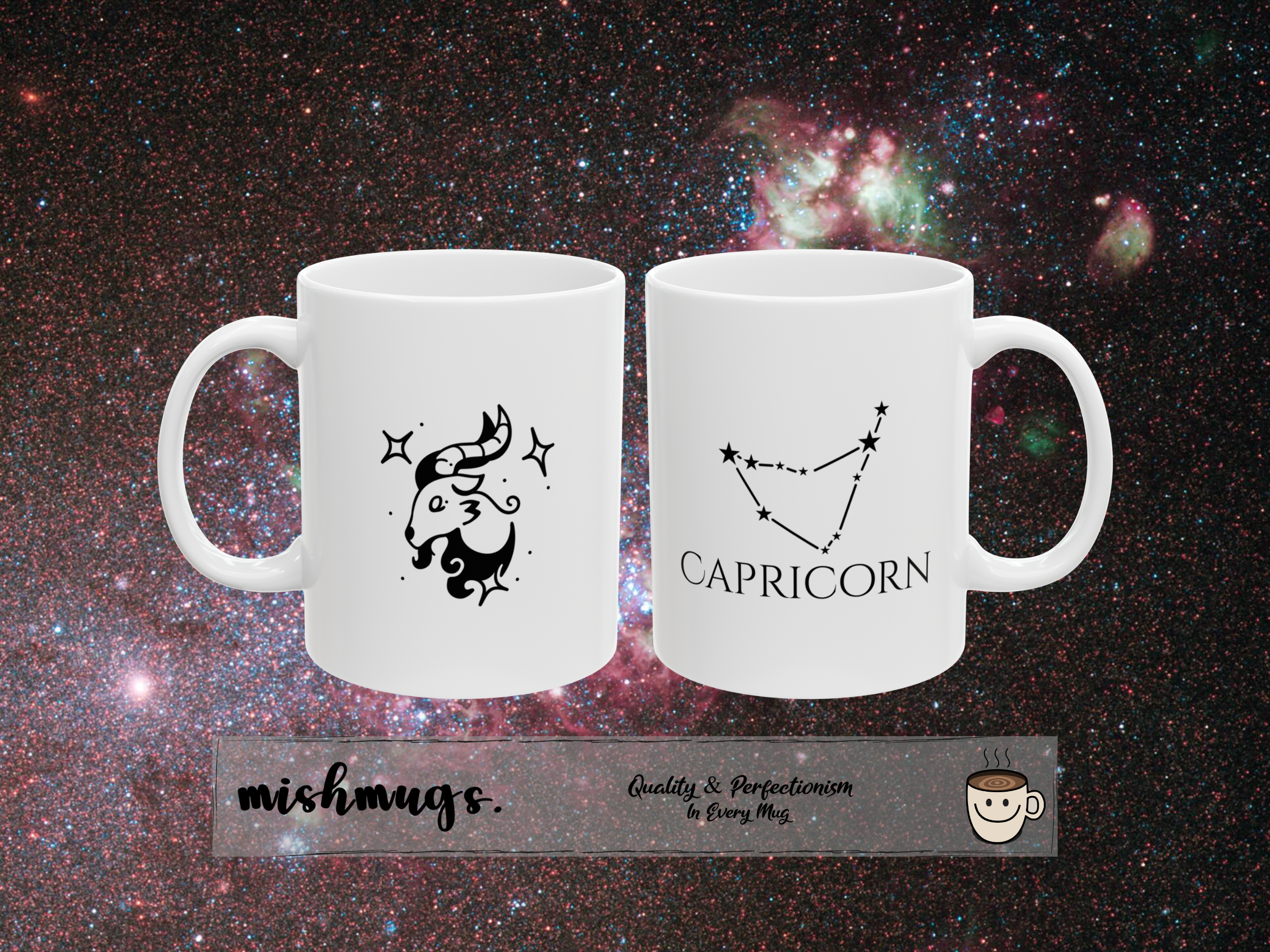 Capricorn Zodiac Mug | Astrology Coffee Mug | Horoscope Gift | Ceramic Zodiac Cup | Birthday Gift