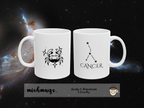 Cancer Zodiac Mug | Astrology Coffee Mug | Horoscope Gift | Ceramic Zodiac Cup | Birthday Gift