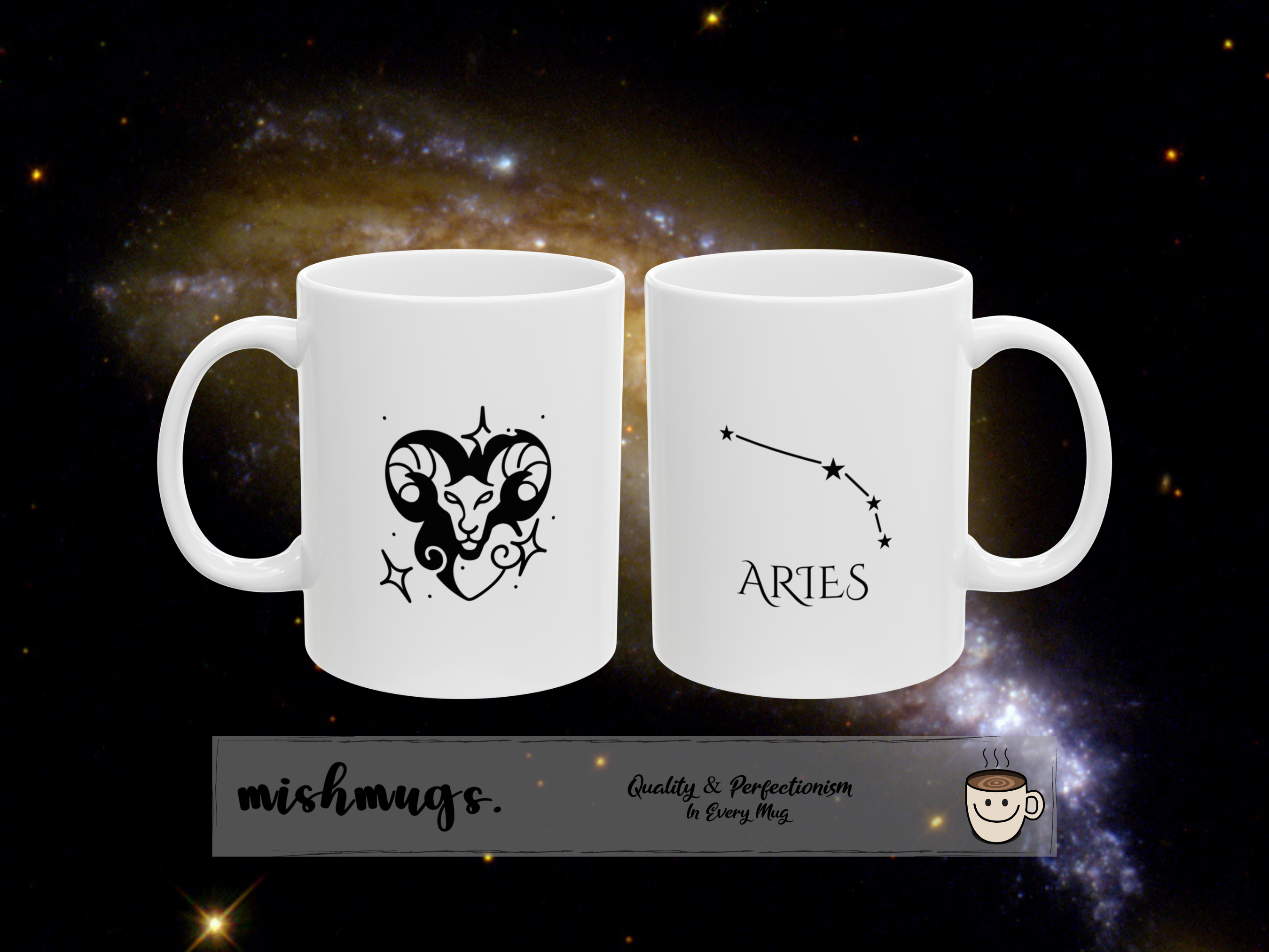 Aries Zodiac Mug | Astrology Coffee Mug | Horoscope Gift | Ceramic Zodiac Cup | Birthday Gift