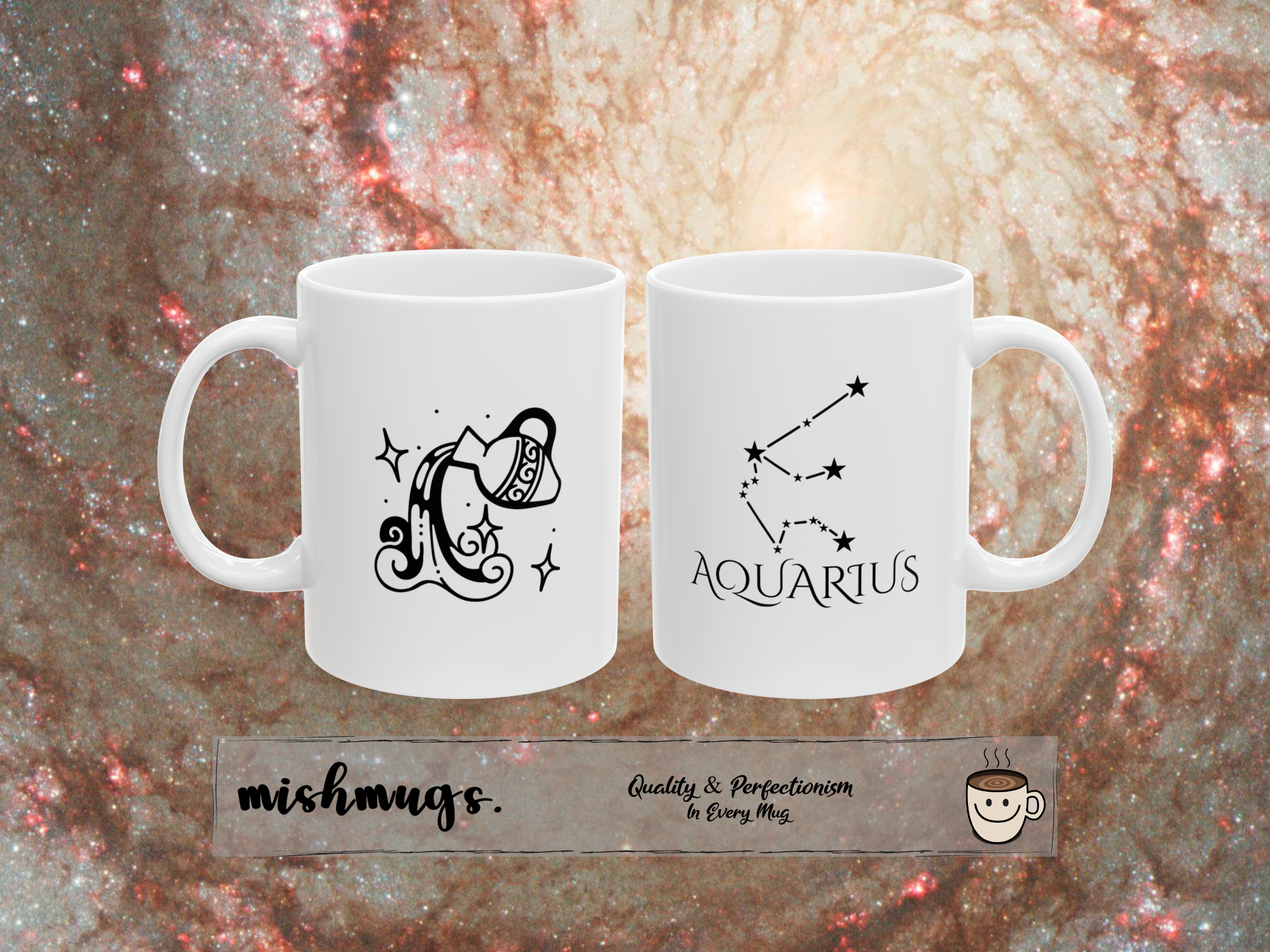 Aquarius Zodiac Mug | Astrology Coffee Mug | Horoscope Gift | Ceramic Zodiac Cup | Birthday Gift
