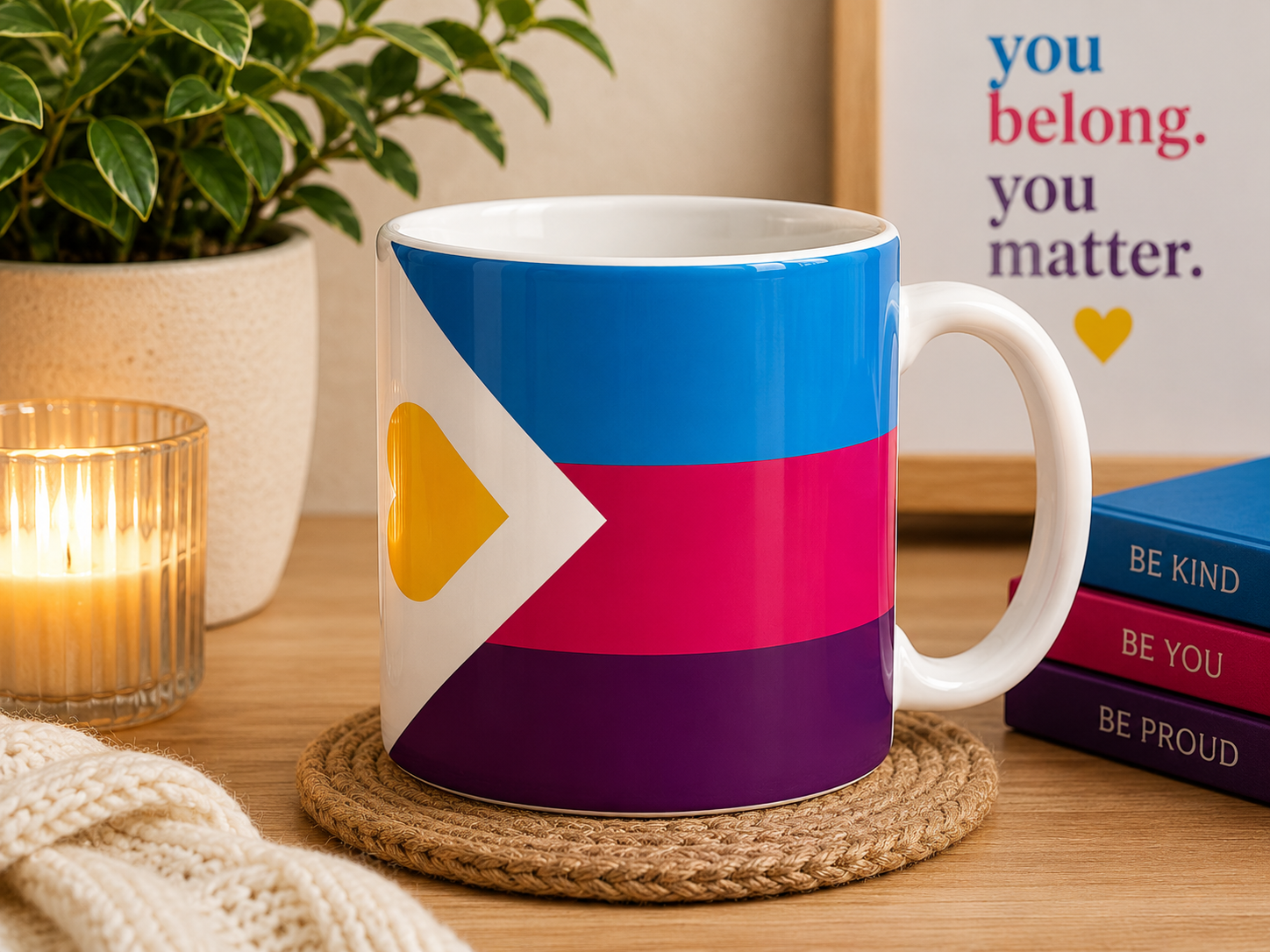 Polyamory Pride Mug | Polyamory Flag Coffee Cup | LGBTQ+ Pride Gift | Polyamory Community Mug