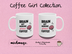 brain not working without coffee Mug | Funny Coffee Mug | Iced Coffee Lover Gift | Cute Coffee Cup | Coffee Addict Mug | Ceramic Mug
