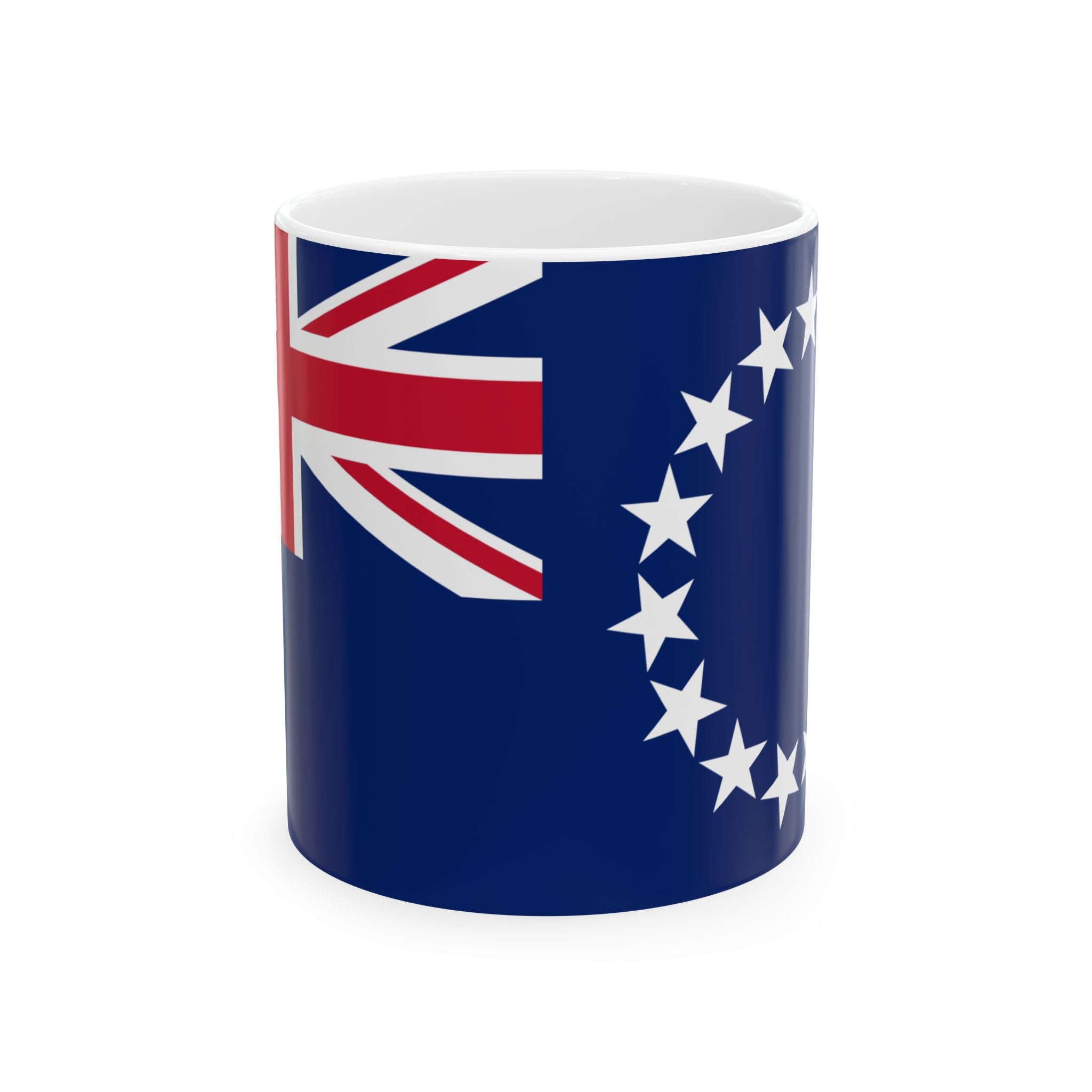Cook Islands Flag Mug | Patriotic Coffee Cup | Gift for Expats, Cook Islands Heritage & Travelers
