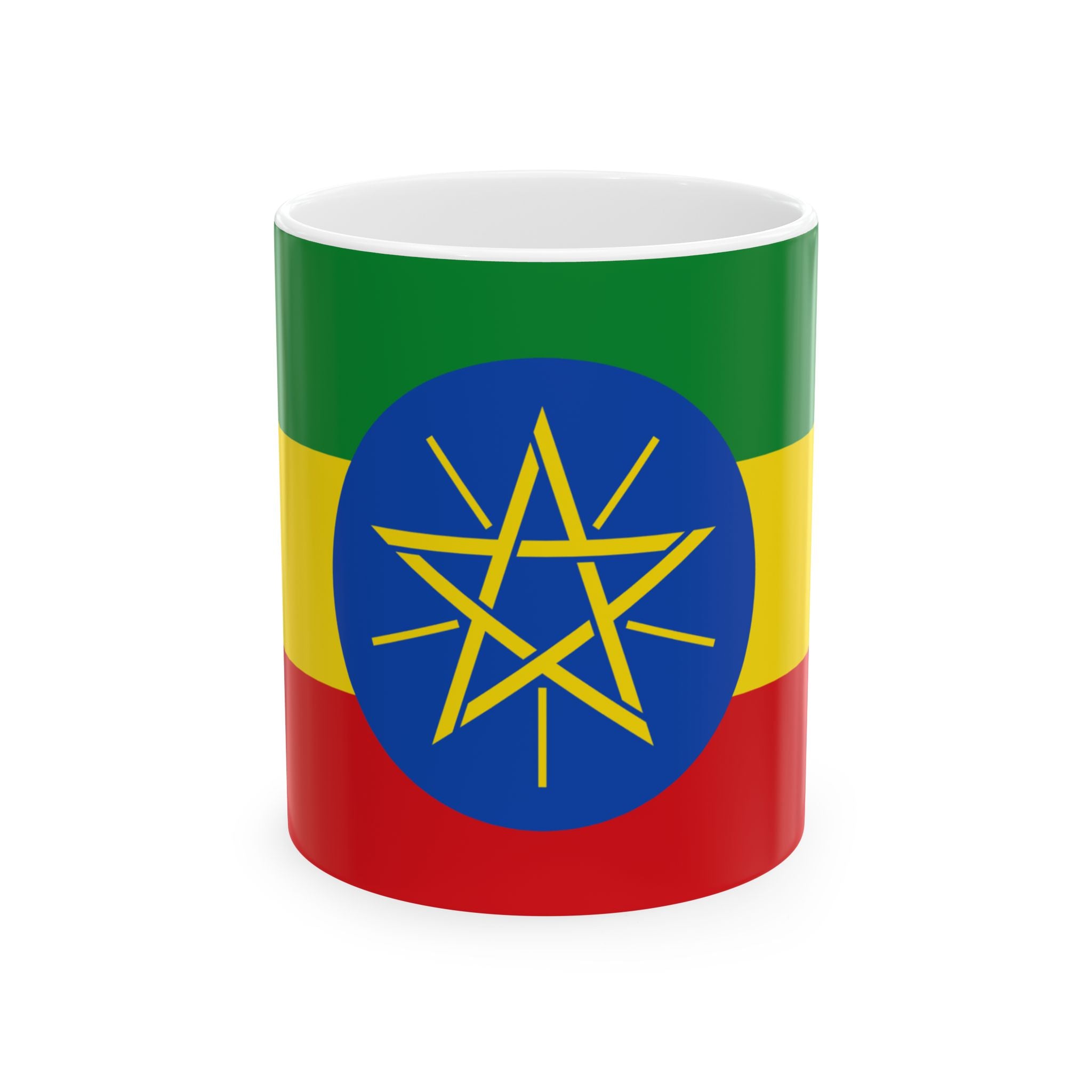 Ethiopia Flag Mug | Patriotic Coffee Cup | Gift for Expats, Ethiopia Heritage & Travelers