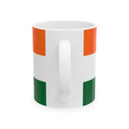 India Flag Mug | Patriotic Coffee Cup | Gift for Expats, India Heritage & Travelers