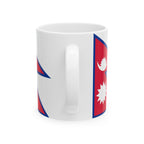 Nepal Flag Mug | Patriotic Coffee Cup | Gift for Expats, Nepal Heritage & Travelers