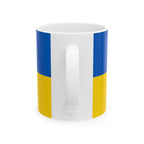 Ukraine Flag Mug | Patriotic Coffee Cup | Gift for Expats, Ukraine Heritage & Travelers