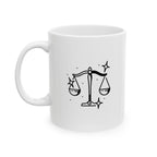 Libra Zodiac Mug | Astrology Coffee Mug | Horoscope Gift | Ceramic Zodiac Cup | Birthday Gift
