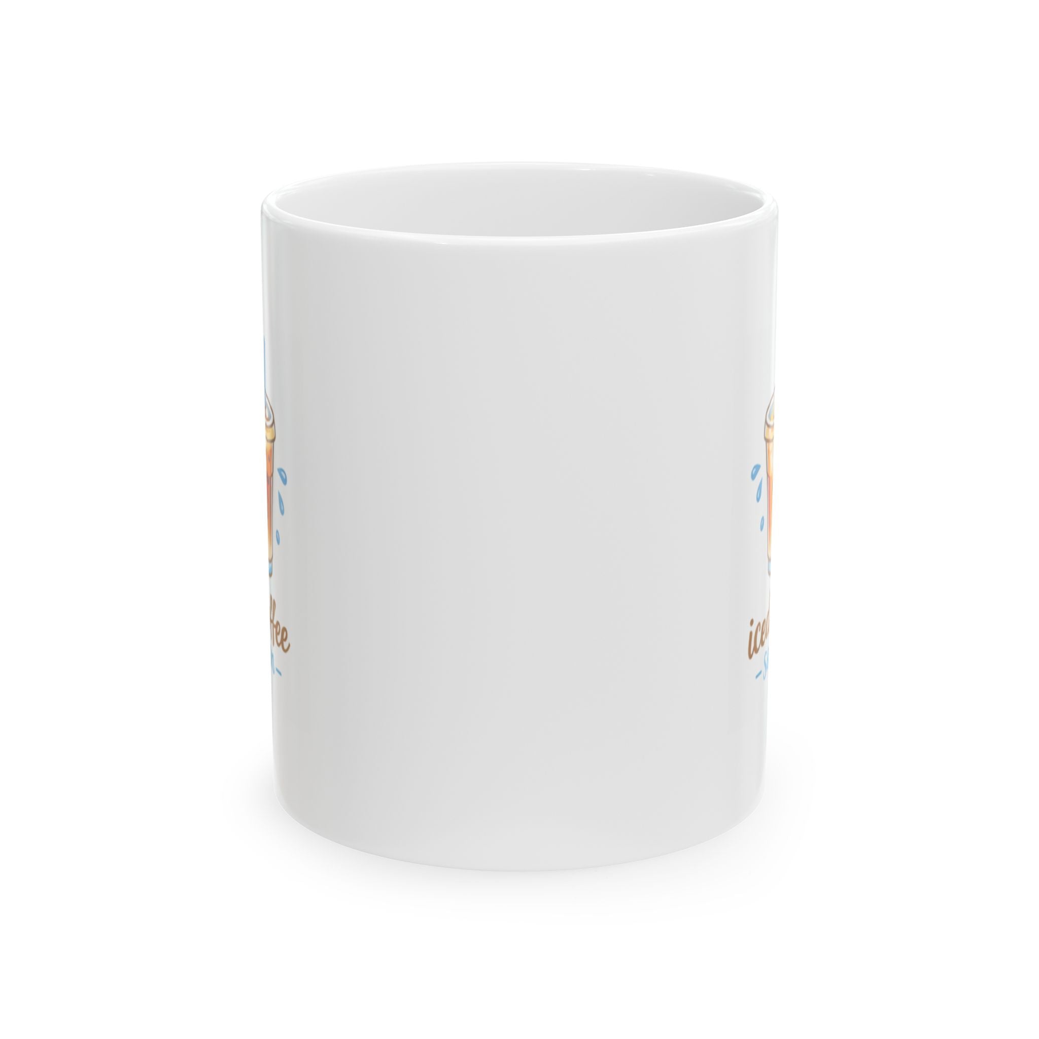 iced coffee season Summer Mug | Cute Coffee Mug | Beach Coffee Cup | Iced Coffee Mug | Summer Gift | Ceramic Mug