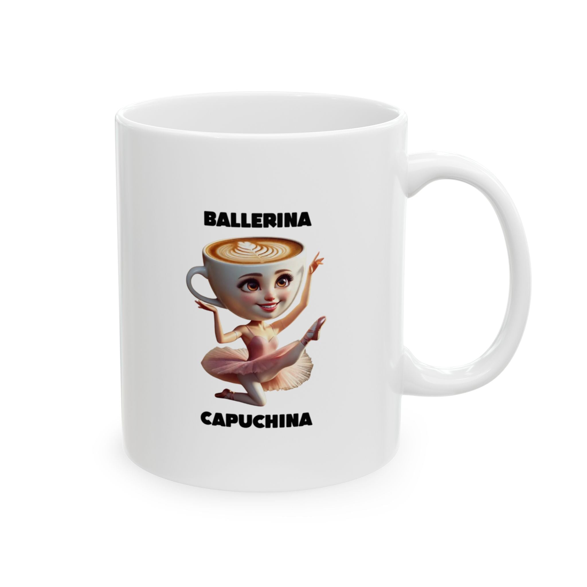 Ballerina Capuchina Mug | Italian Brainrot Mug | Funny Meme Coffee Mug | Viral TikTok Gift | Ceramic Coffee Cup