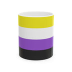 Nonbinary Pride Mug | Nonbinary Flag Coffee Cup | LGBTQ+ Pride Gift | Queer Community Mug