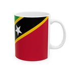 Saint Kitts and Nevis Flag Mug | Patriotic Coffee Cup | Gift for Expats, Saint Kitts and Nevis Heritage & Travelers