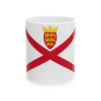 Jersey Flag Mug | Patriotic Coffee Cup | Gift for Expats, Jersey Heritage & Travelers