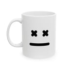 X Eyes Face Mug Emoji Mug | Cute Minimalist Coffee Mug | Funny Ceramic Mug | Aesthetic Gift | Cute Coffee Cup