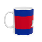 Cambodia Flag Mug | Patriotic Coffee Cup | Gift for Expats, Cambodia Heritage & Travelers