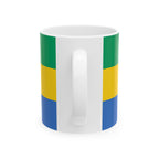 Gabon Flag Mug | Patriotic Coffee Cup | Gift for Expats, Gabon Heritage & Travelers