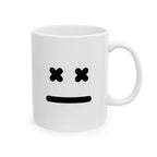 X Eyes Face Mug Emoji Mug | Cute Minimalist Coffee Mug | Funny Ceramic Mug | Aesthetic Gift | Cute Coffee Cup