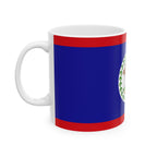 Belize Flag Mug | Patriotic Coffee Cup | Gift for Expats, Belize Heritage & Travelers